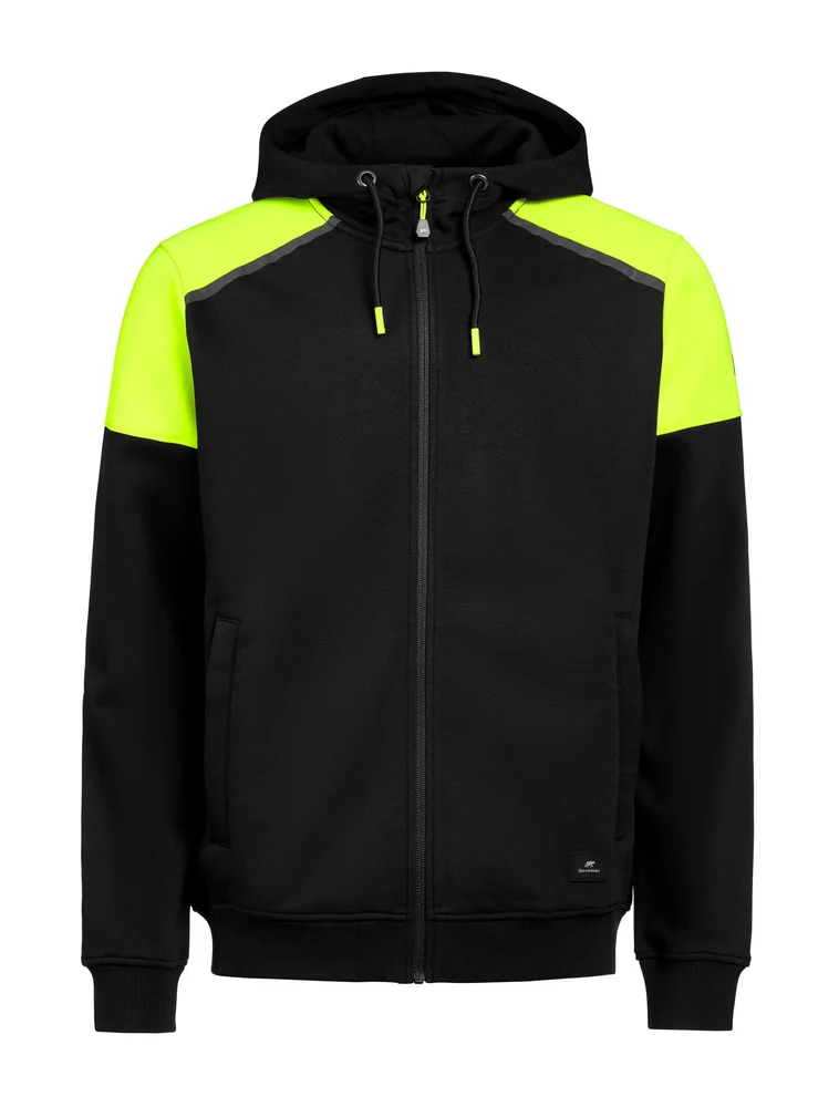 HETTEJAKKE CONTRAST 422-0 SVART/GUL v:6727210