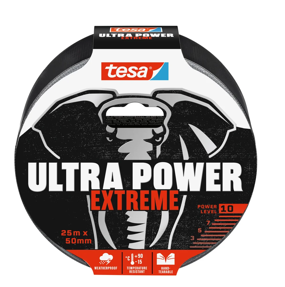 Reparasjonstape Ultra power extreme 25mx50mm Svart – Tesa v:2086106