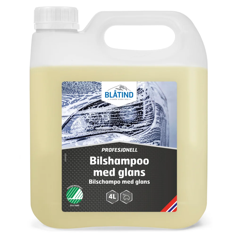 BLÅTIND PROFESJONELL BILSHAMPO MED GLANS 4L v:2218879 BLÅTIND PROFESJONELL BILSHAMPO MED GLANS 4L v:2218879