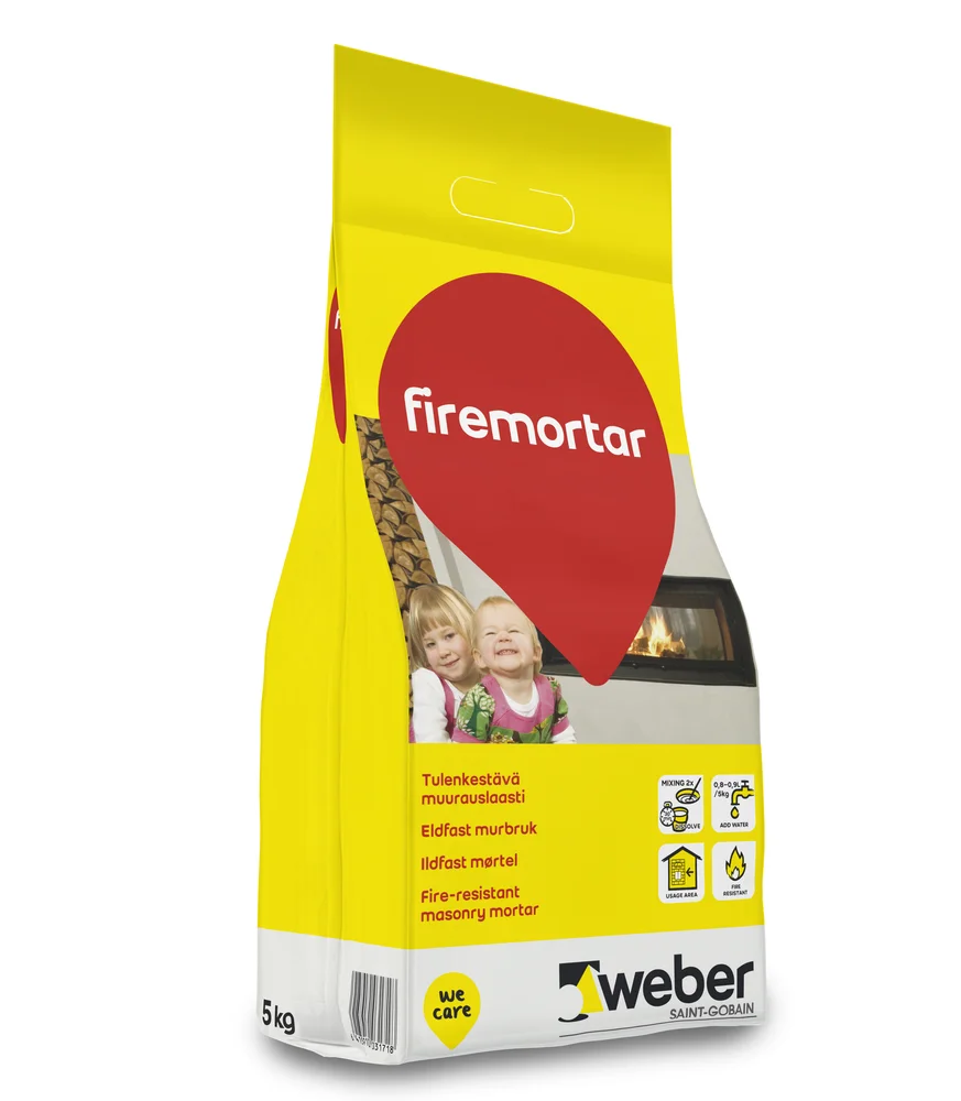 Weber firemortar 5kg ildfast mørtel v:2667317