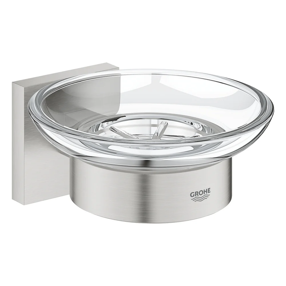 GROHE START CUBE SÅPESKÅL MED HOLDER SUPERSTEEL v:4516608