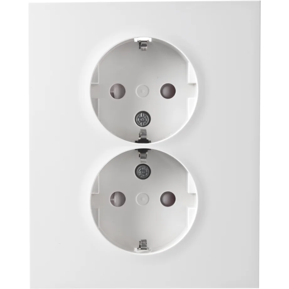 ELKO PLUS STIKKONTAKT DOBBEL M/JORD INNFELT HVIT v:9755034 ELKO PLUS STIKKONTAKT DOBBEL M/JORD INNFELT HVIT v:9755034