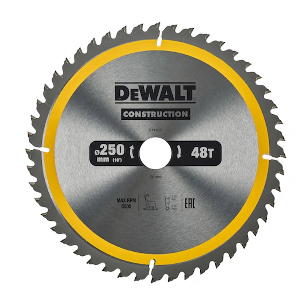 DEWALT SAGBLAD 250X30X48T DT1957 DEWALT v:6842962