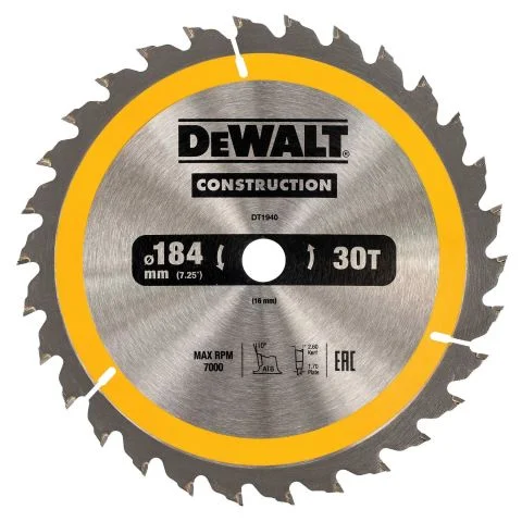 DT1940-QZ Dewalt Sirkelsagklinge 3089678