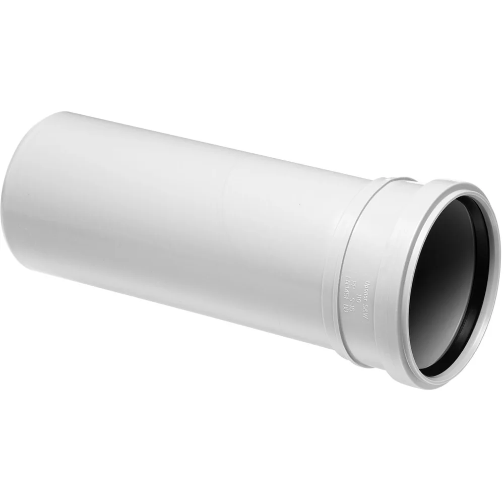 UPONOR DECIBEL AVLØPSRØR M/MUFFE 110MM 1M HVIT v:5762222