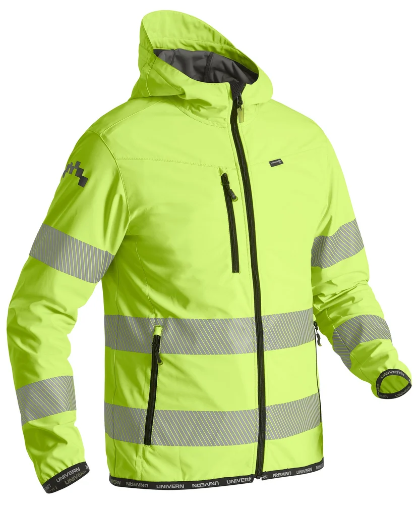 UNIVERN SOFTSHELLJAKKE LIGHT FEVIK 9268 KL.3 GUL v:5361439