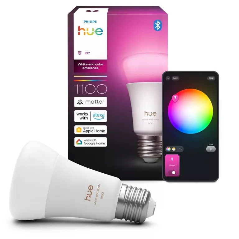 Philips Hue LED-lampe A60 HUE, WCA, E27, 8,1W v:6501994 Philips Hue LED-lampe A60 HUE, WCA, E27, 8,1W v:6501994