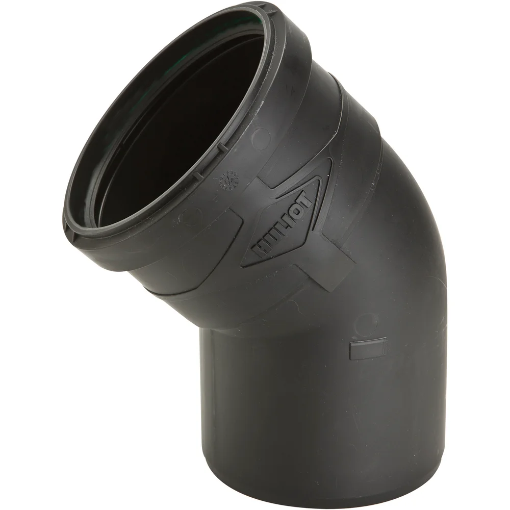 ULTRA SILENT BEND M/MUFFE 45° Ø110 v:3085632
