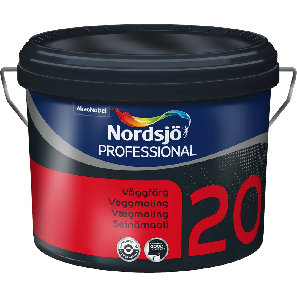 NORDSJØ PROFESSIONAL 20 VEGGMALING BC 9,3 L v:3253557