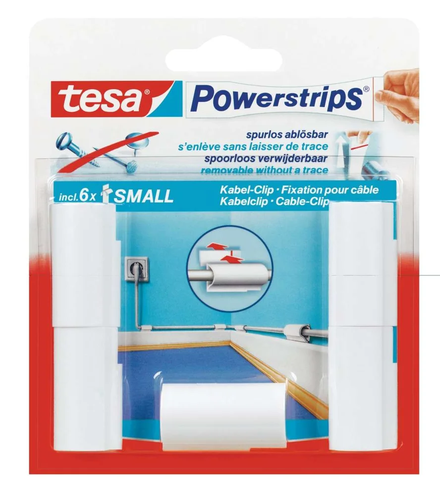 tesa® Powerstips kabelklips 5-pk v:6960247 tesa® Powerstips kabelklips 5-pk v:6960247
