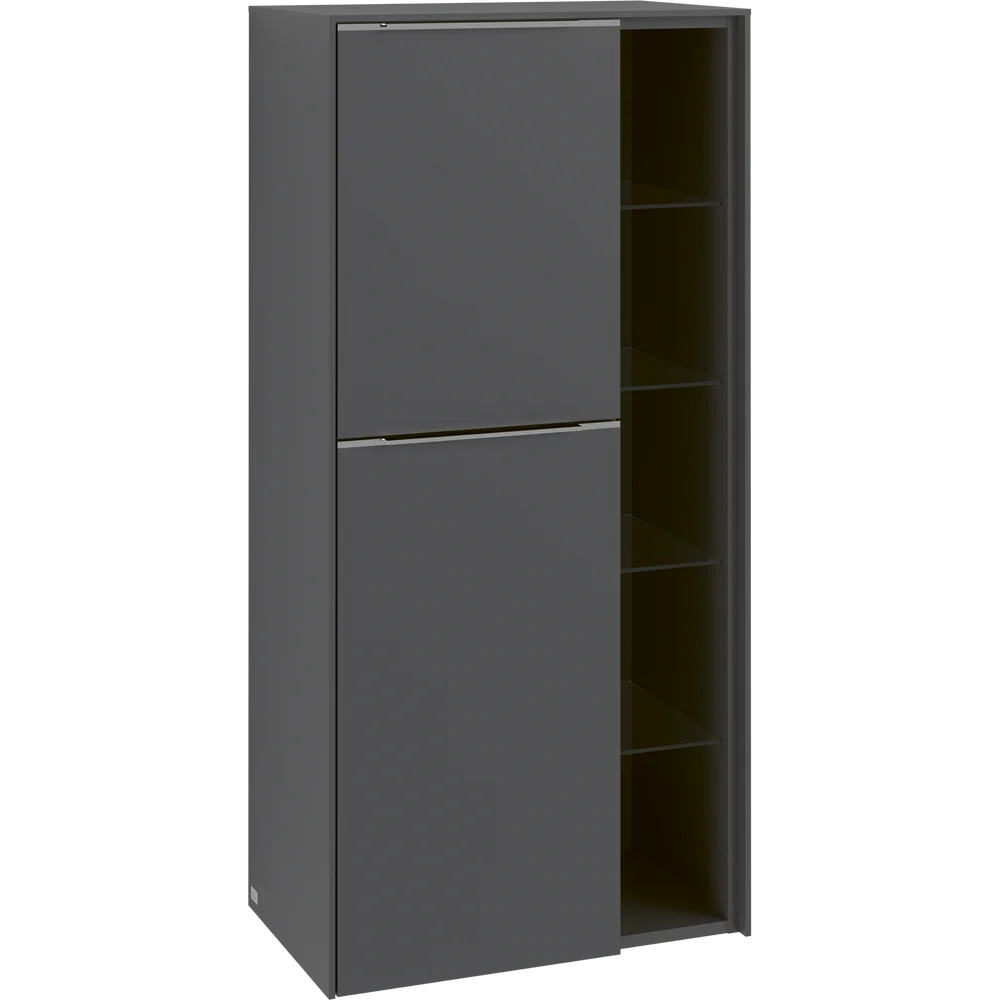 V&B SUBWAY 3.0 SIDESKAP 57X120 VENSTRE GRAPHITE HÅNDTAK I MØBELETS FARGE v:9654227