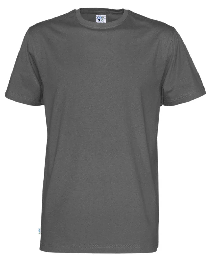 COTTOVER T-SHIRT HERRE 141008-980 CHARCOAL v:9120613