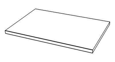 HYLLE OVERSKAP 50CM WHITE v:4142009