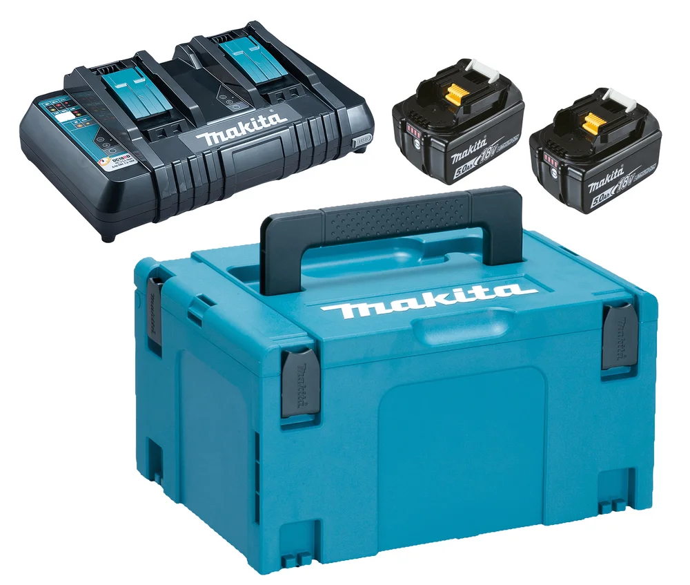 Batteripakke 18V 2X5.0Ah/Dbl Lader v:9384668