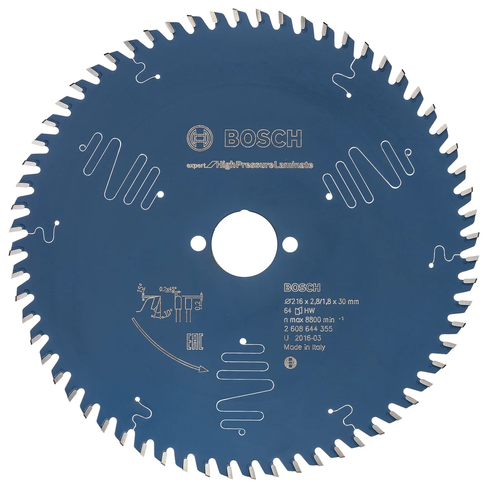 SIRKELSAGBL 216X30X2,8 64T EXP HIGH v:6590674 SIRKELSAGBL 216X30X2,8 64T EXP HIGH v:6590674