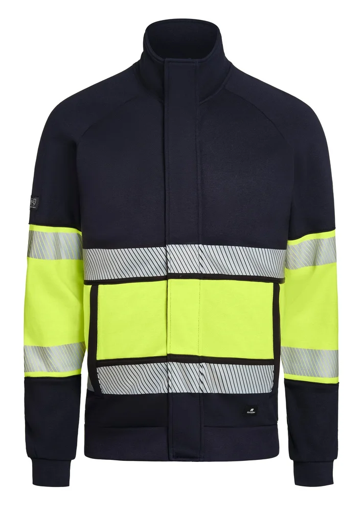 BJÖRNKLÄDER SWEATSHIRT PRESSURE 975-1 FLAMMEHEMMENDE KL.1 MARINE/GUL v:2069545