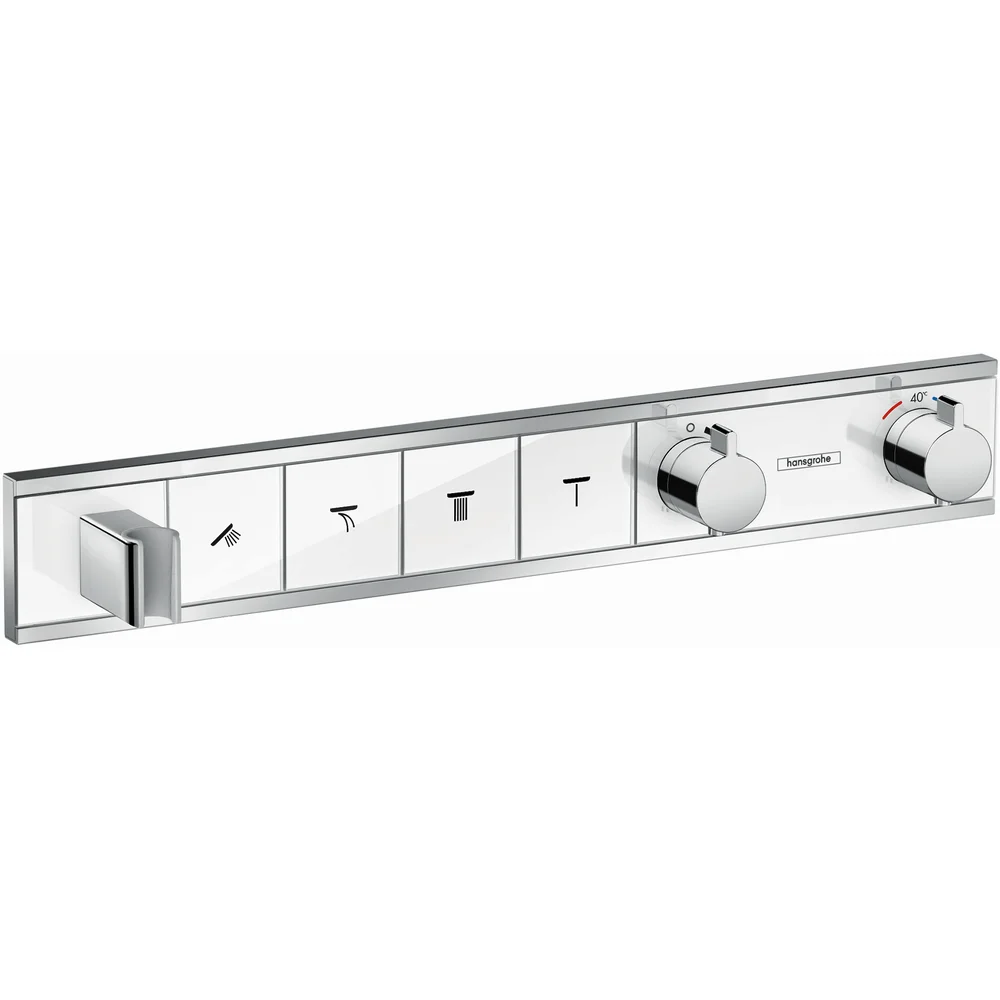 HANSGROHE RAINSELECT DUSJTERMOSTAT TIL INNBYGGING 4 UTTAK HVIT/KROM v:6072360