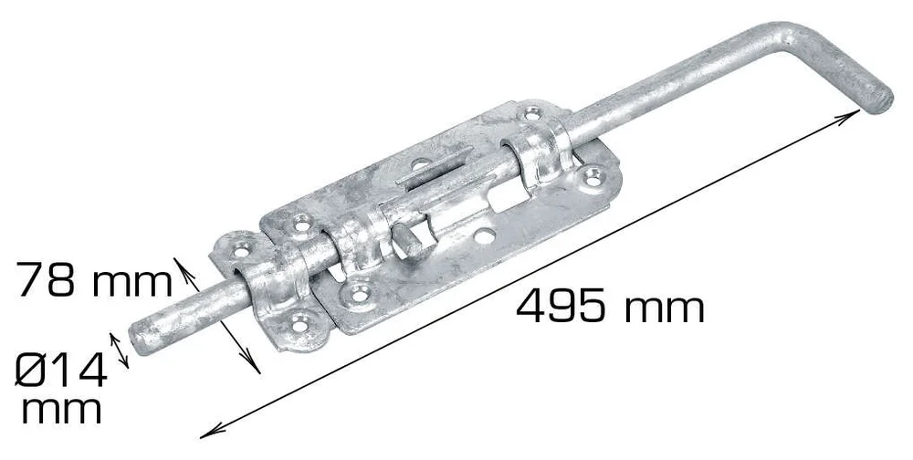 Skyvelås 495mm v:6679521