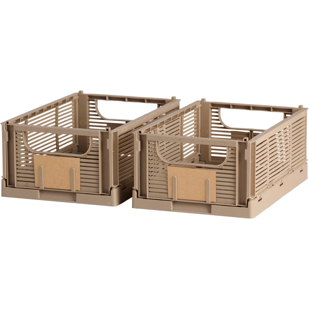DAY SAMMENLEGGBAR KASSE 2STK 25X16.5X10CM BRUN v:9850841 DAY SAMMENLEGGBAR KASSE 2STK 25X16.5X10CM BRUN v:9850841
