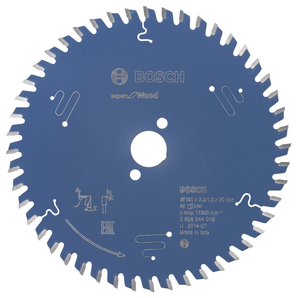 BOSCH SIRKELSAGBL 160X20X2,2MM 48T E v:1011113 BOSCH SIRKELSAGBL 160X20X2,2MM 48T E v:1011113