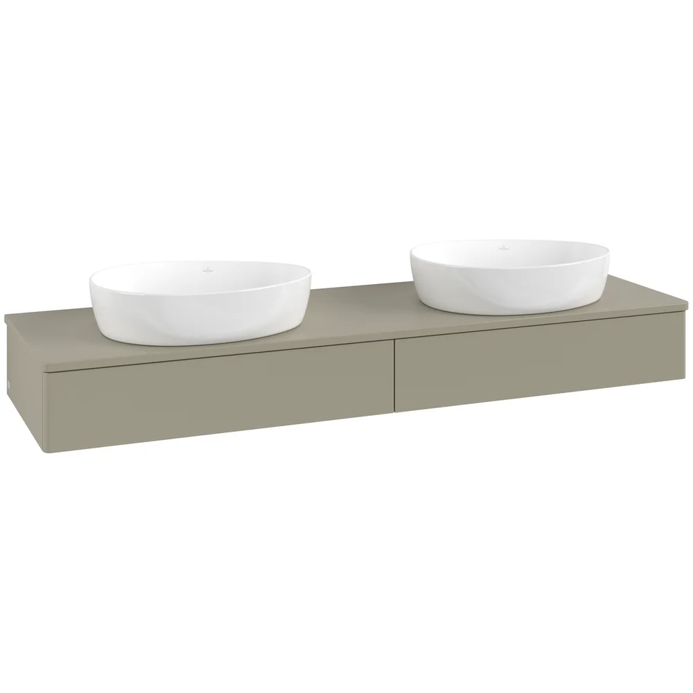 V&B ANTAO SERVANTSKAP 2 SKUFFER GLATT 1600X190X500 FOR 2 SERV. M/KRANHULL STENGRÅ v:8319386