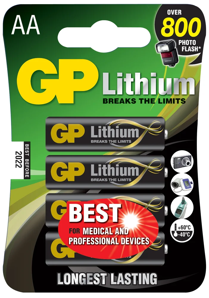 Batteri lithium AA 1,5 volt v:3975835