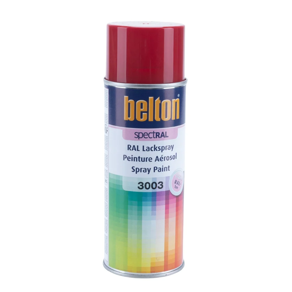 Belton Spraymaling, Rubinrød RAL 3003, 400 ml v:4229665 Belton Spraymaling, Rubinrød RAL 3003, 400 ml v:4229665