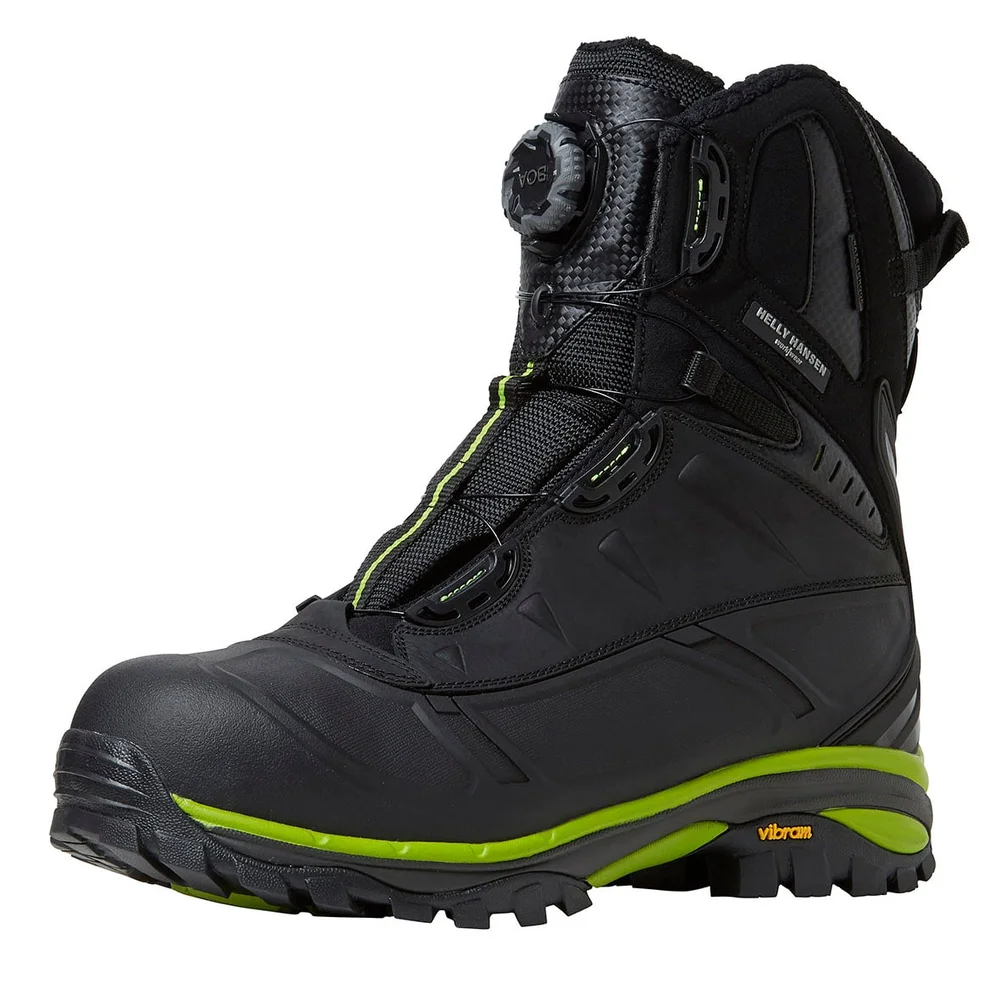 Helly Hansen Workwear Beskyttelsesstøvel Magni vinter boa, svart/lime v:6849606