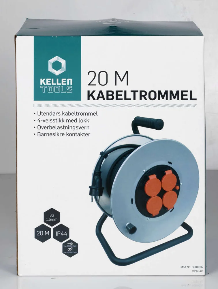 Kellen kabeltrommel 20 meter v:7680856