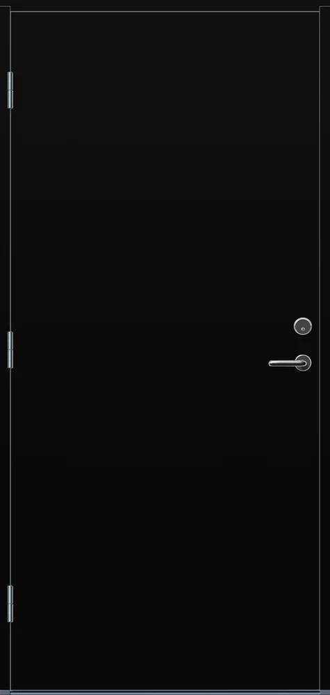 Ytterdør 100×200 Sola svart venstre v:9144860