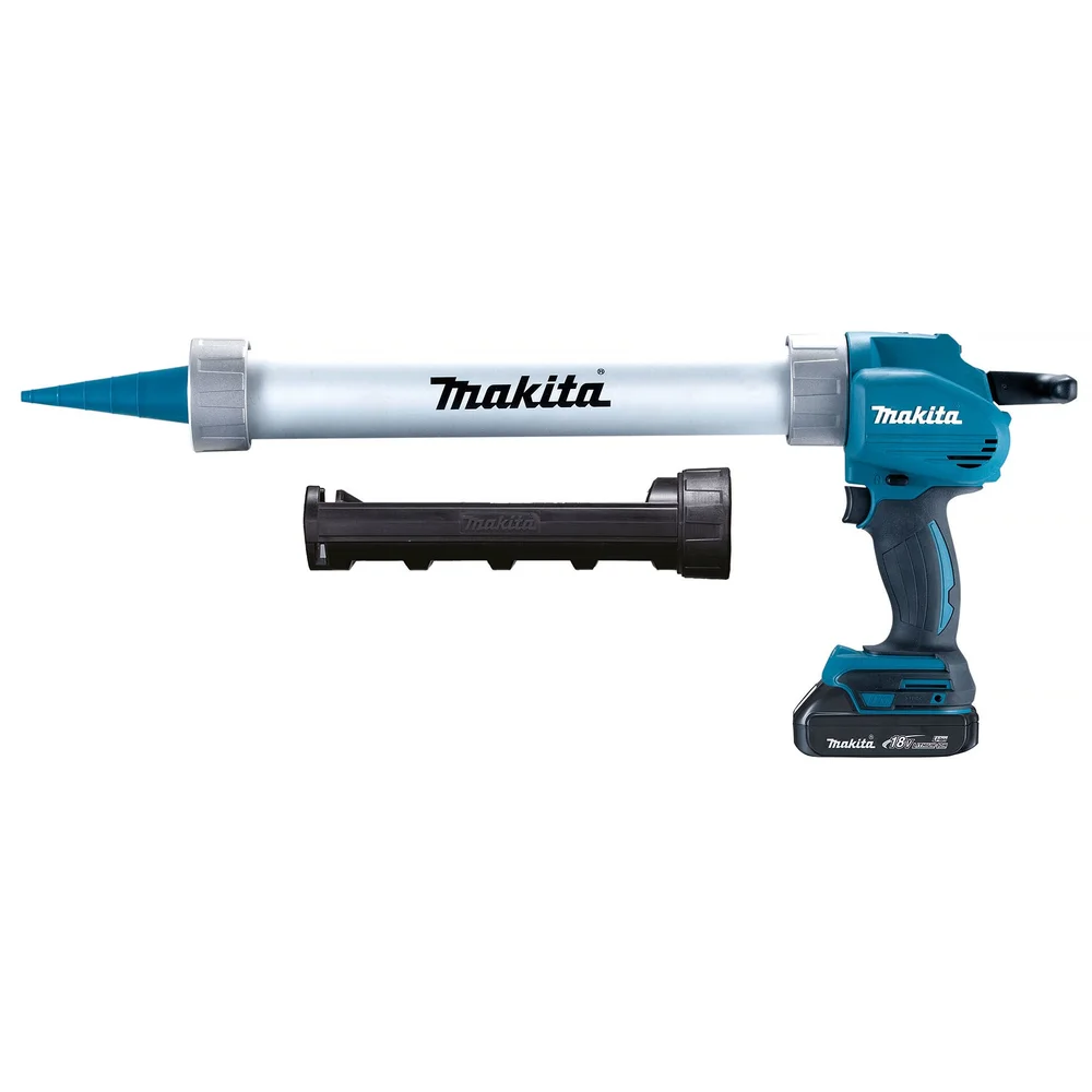 Makita Fugepistol LXT DCG180RAEX, for 310 & 600 ml, inkl. 2 stk 2,0Ah-batterier & lader v:2885526