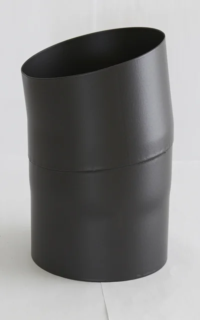 Røykrør Ø125 sort matt emalje,1,1mm 10gr kort kne uten luke v:8814832