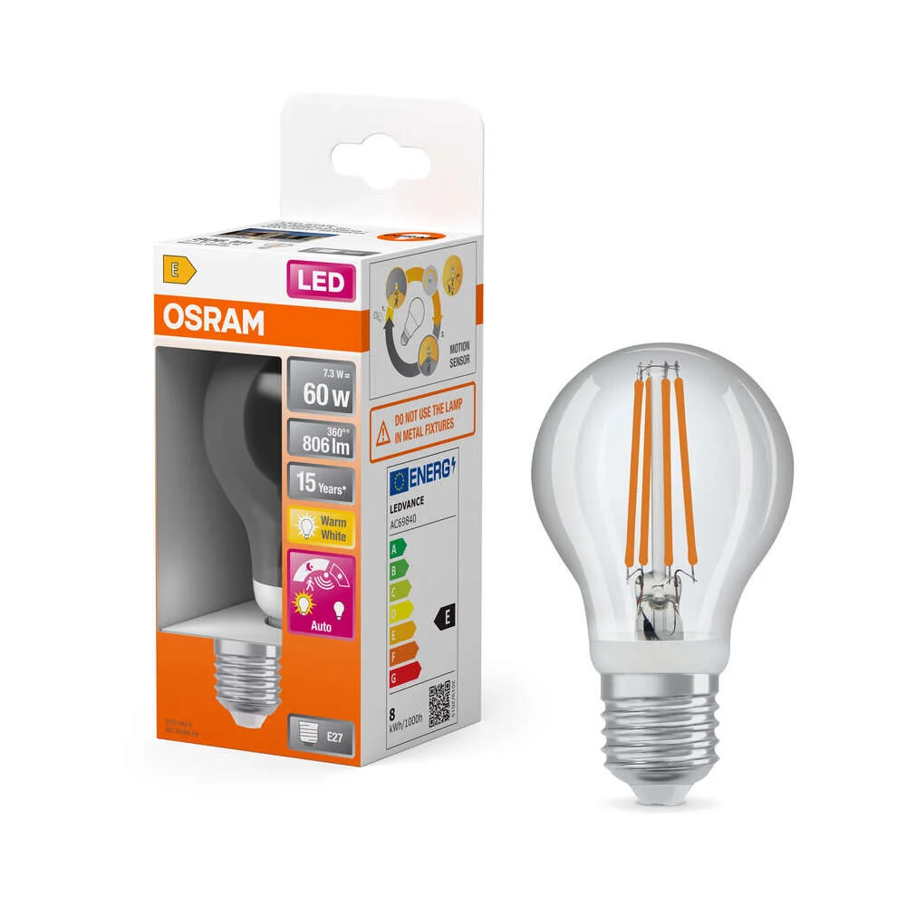 OSRAM LED Star Classic A pære med sensor v:5314567