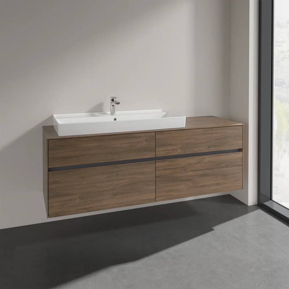 V&B COLLARO SERVANTSKAP 160 FOR SERVANT VENSTRE 100 CM M/4 SKUFFER ARIZONA EIK v:7187273