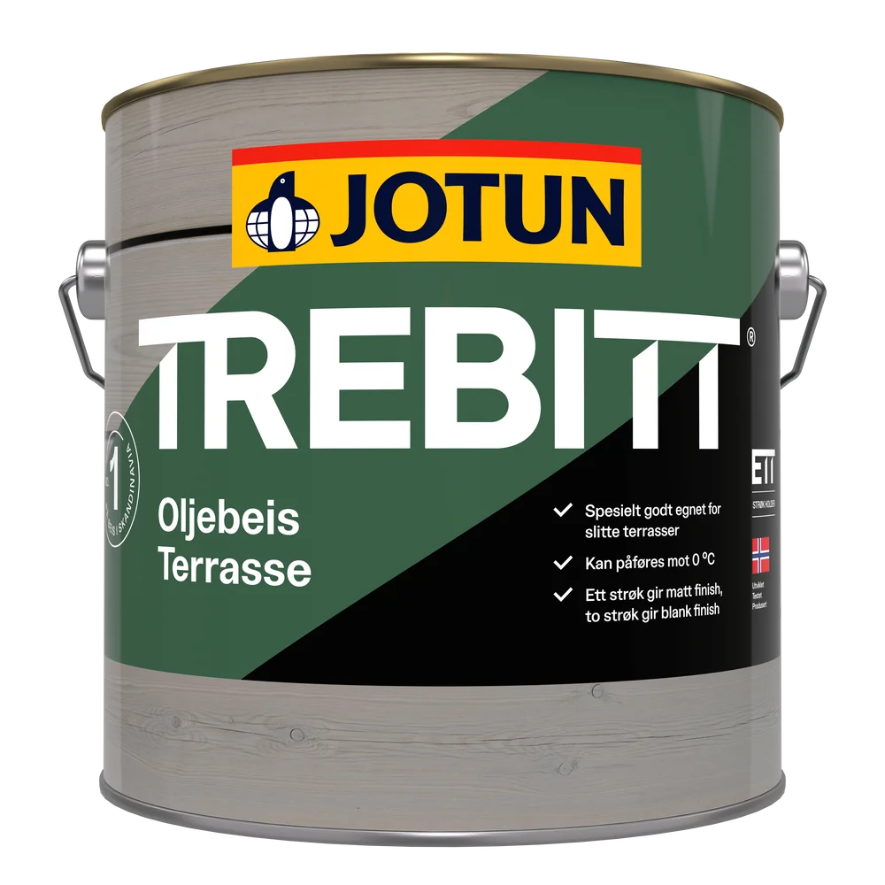 Trebitt oljebasert terrasse klar 2,7l v:5295901