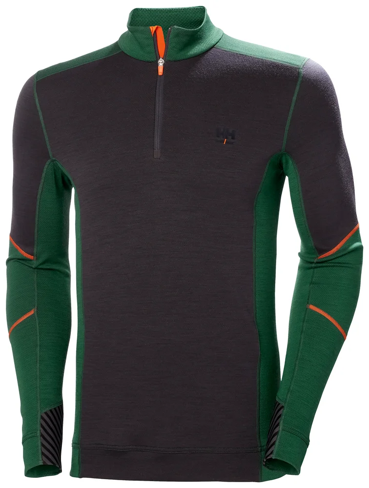 UNDERTRØYE 1/2ZIP 75107 GRØNN M v:4409409