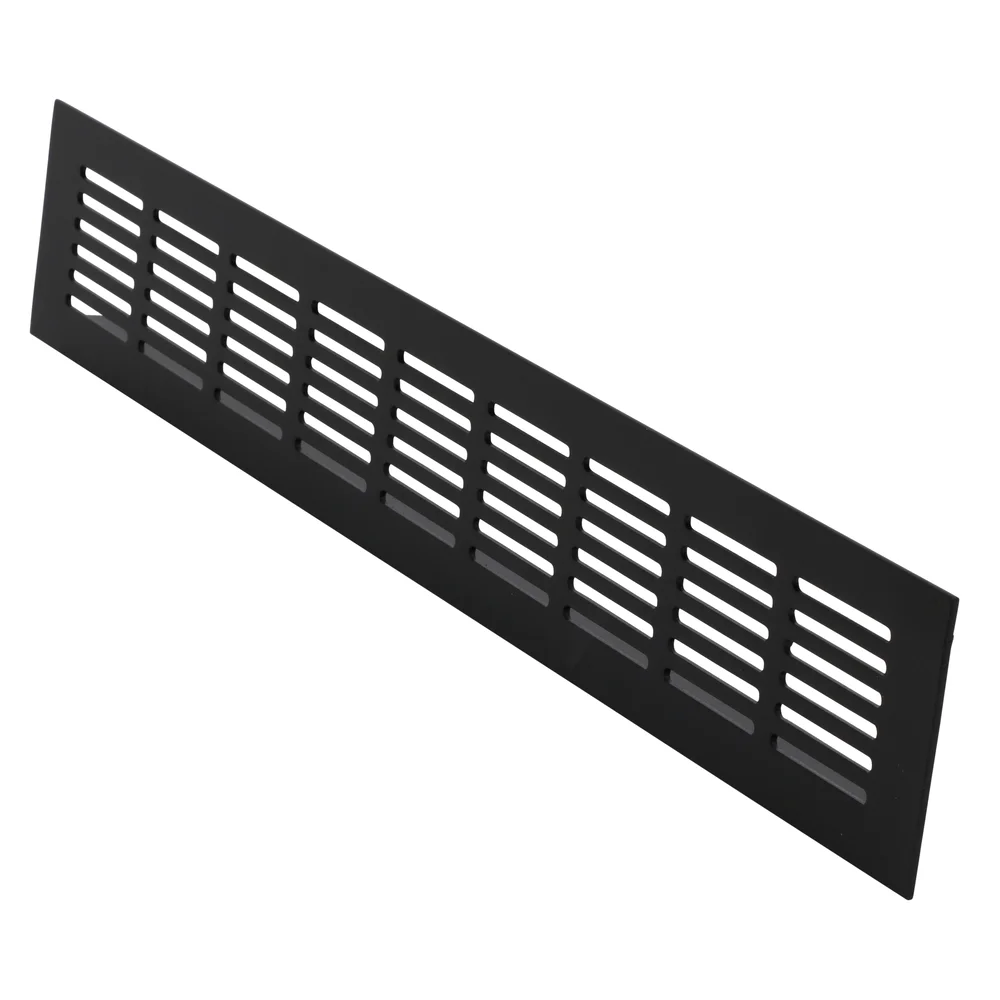 Overstrømningsrist sort 400×60 mm v:1008176 Overstrømningsrist sort 400×60 mm v:1008176