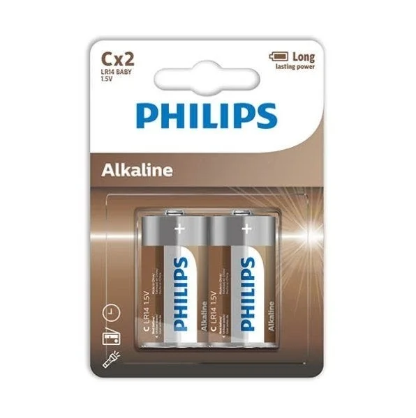 PHILIPS BATTERI C/LR14 2-P v:3630145