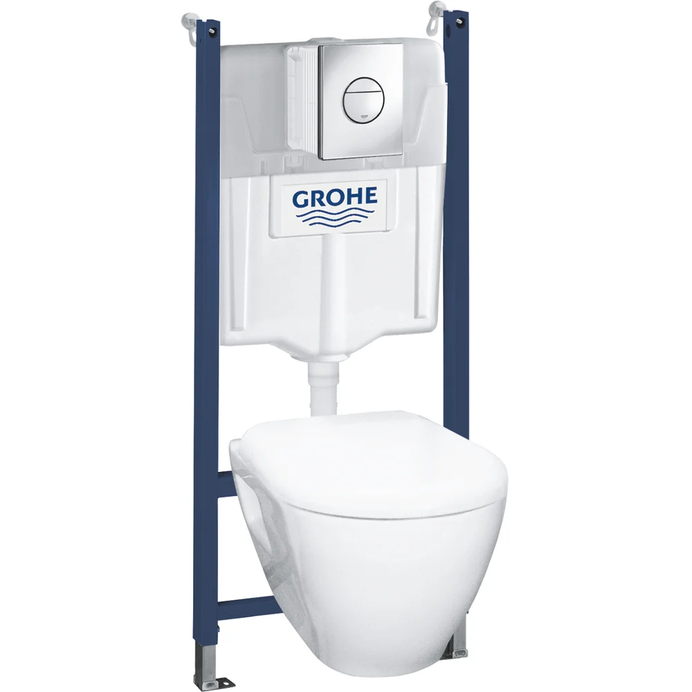 GROHE SOLIDO PERFECT 4IN1 SET TOALETTPAKKE M/NOVA TRYKKPLATE v:2009421 GROHE SOLIDO PERFECT 4IN1 SET TOALETTPAKKE M/NOVA TRYKKPLATE v:2009421