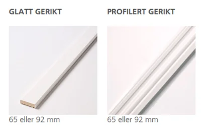 GERIKT 093MM PROFIL HVIT v:7794009 GERIKT 093MM PROFIL HVIT v:7794009