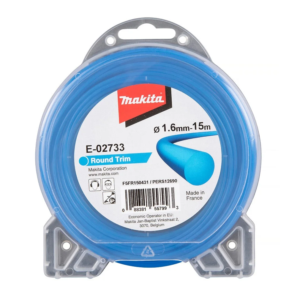 Makita Trimmetråd rund E-02733 Nylon, 1,6 mm x 15 m v:9352149 Makita Trimmetråd rund E-02733 Nylon, 1,6 mm x 15 m v:9352149