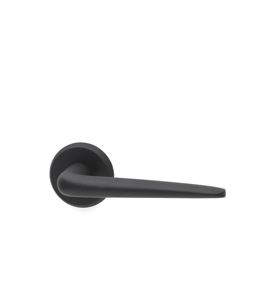 Dørhåndtak porto 38-80 mm sort aluminium v:7819387