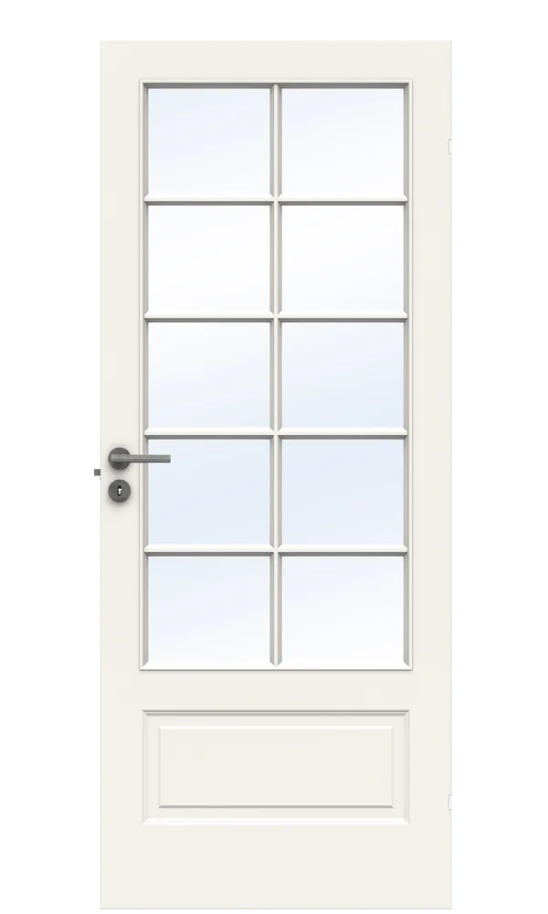 Dørbl compact sp10 8x20 hvit glassdør 4mm herdet glass v:1358467