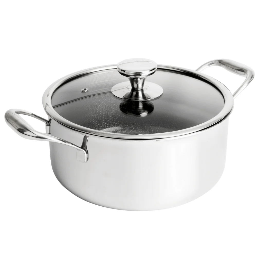 GLADKOKKEN HYBRID SLIPP-LETT GRYTE MED LOKK Ø24 CM 5L v:9654455