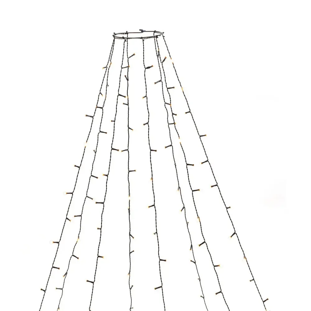 Konstsmide Juletrelys frostet, LED, 2,4 m v:3913838