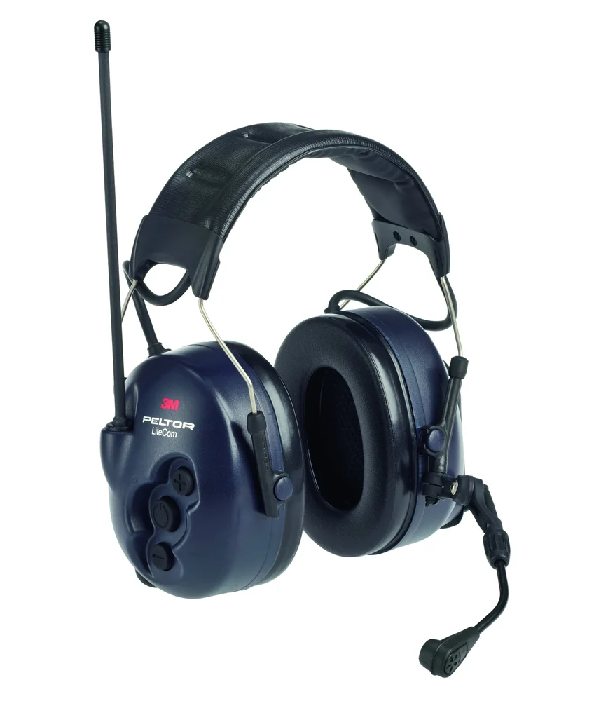 3M Peltor Hørselklokke LiteCom med hodebøyle, 32 dB, PMR 446 MHz, MT53H7A4400-EU v:5391544