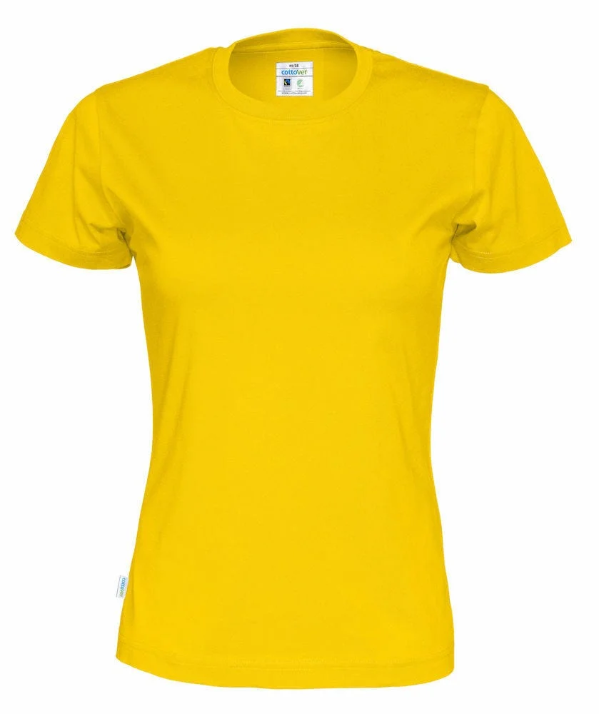 COTTOVER T-SHIRT DAME 141007-255 GUL v:3114667