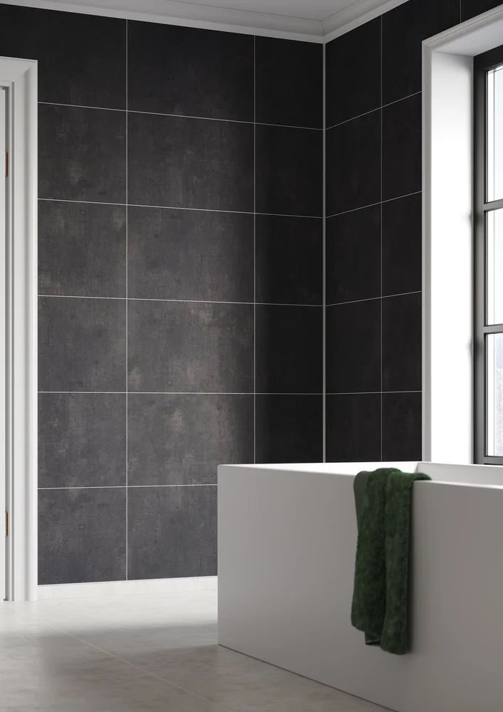 Baderomsplate lentini dark flis 60×40 cm 11x620x2400 mm v:3109010 Baderomsplate lentini dark flis 60×40 cm 11x620x2400 mm v:3109010