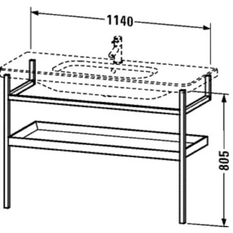 Durastyle DS988401876 Duravit Benkonstruksjon 4045734