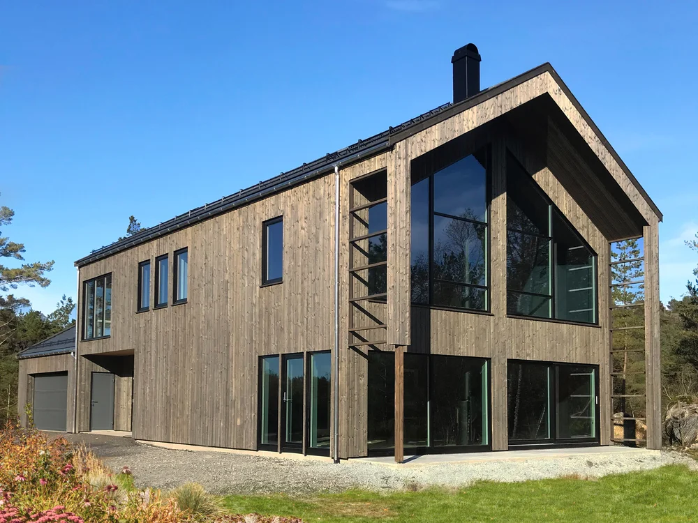 Kledning Dobbelfals 28 grader, gammel type 19×148 gran NORD behandlet v:1367009